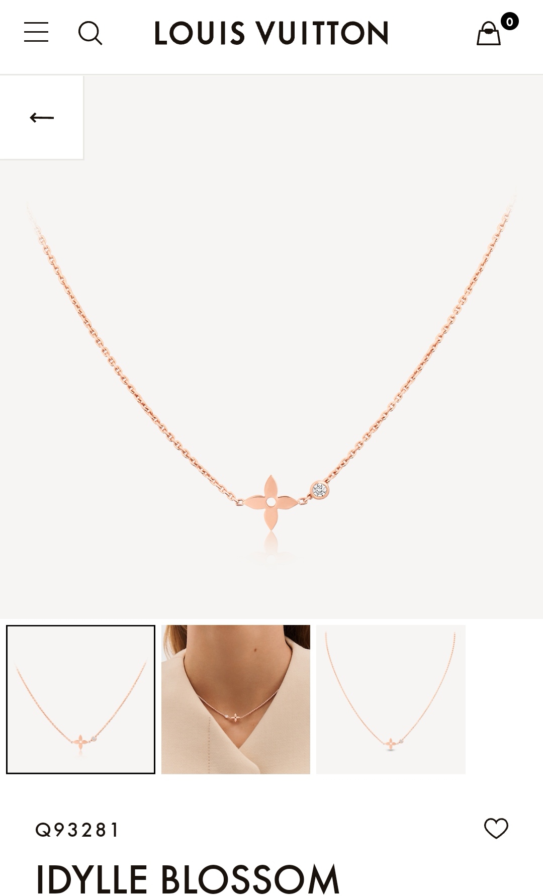 LV necklace