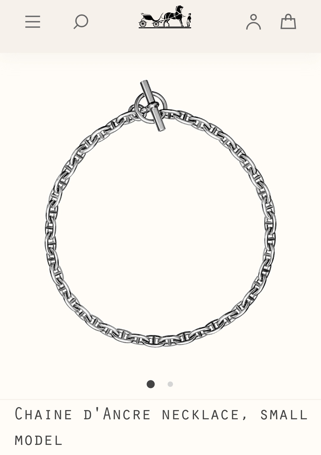 Hermes necklace