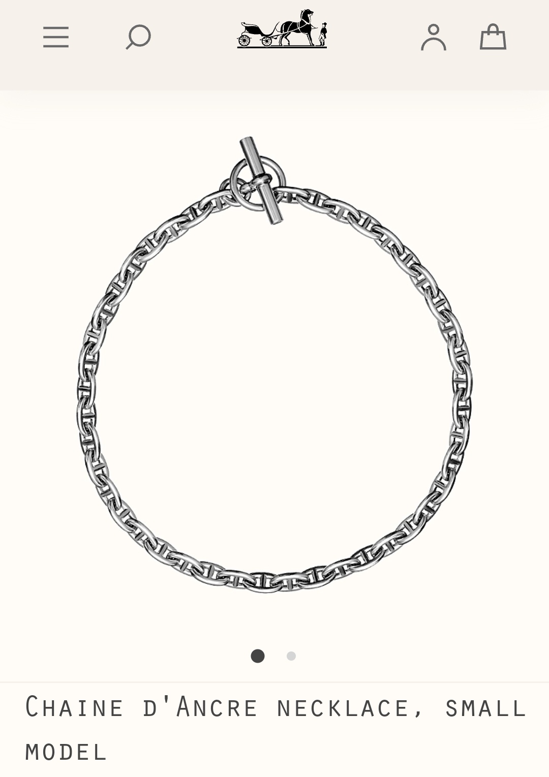 Hermes necklace