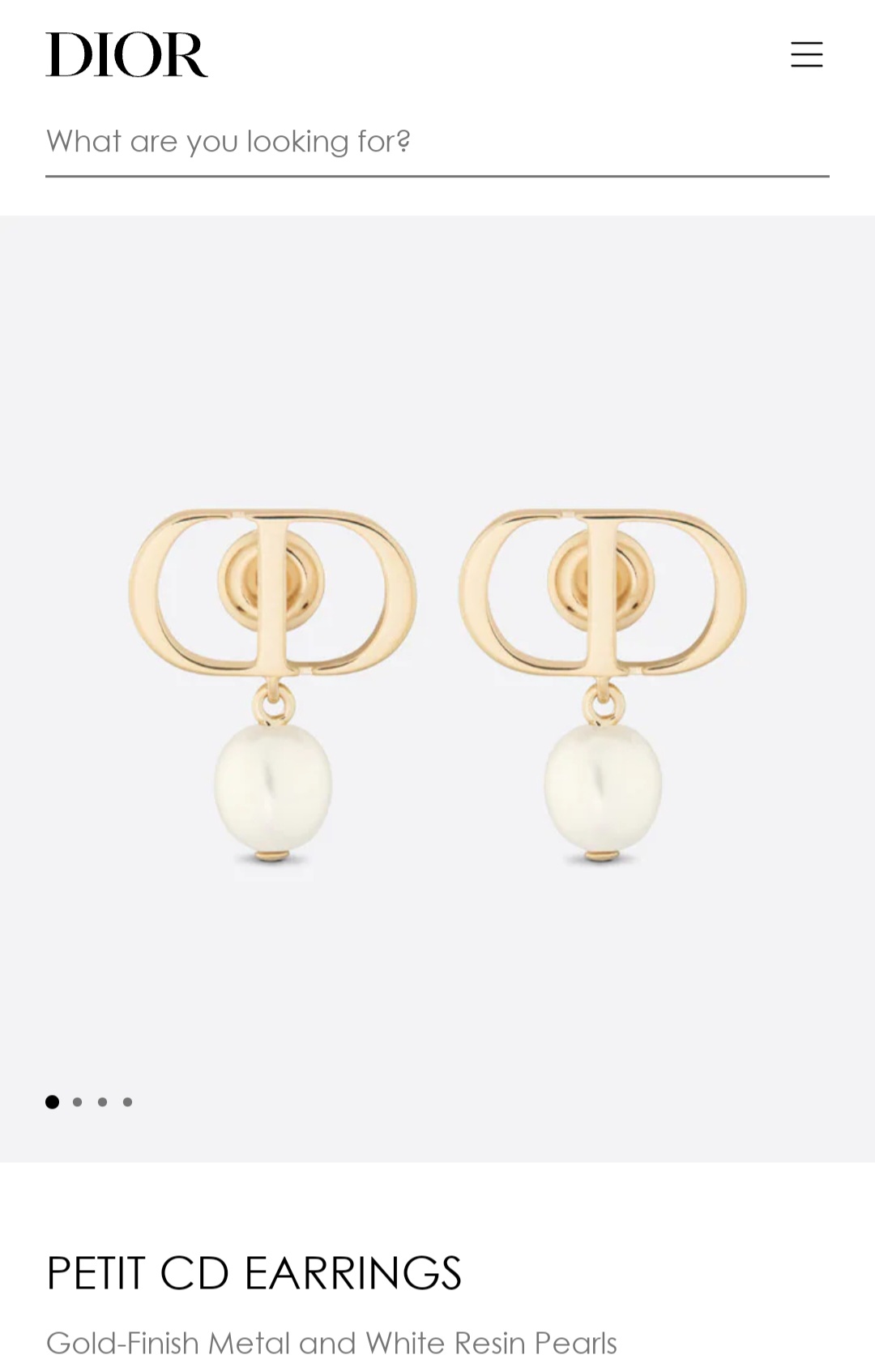 Dior PETIT CD earrings