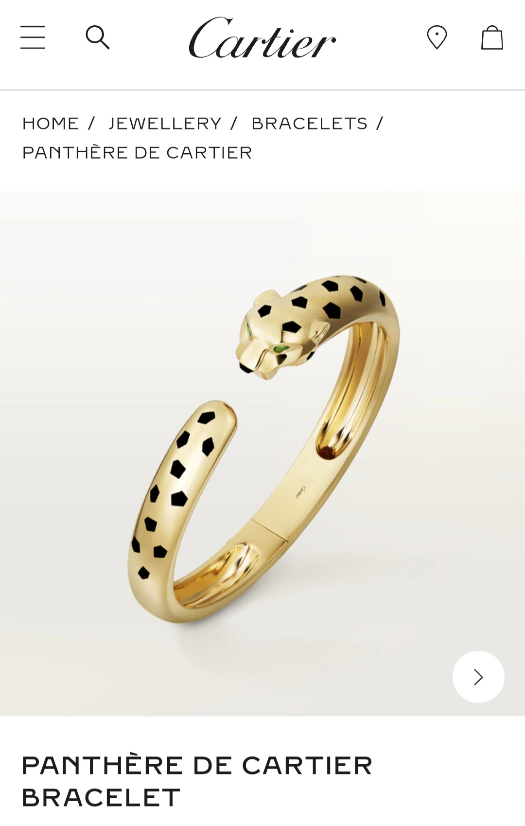 PANTHÈRE DE CARTIER bracelet