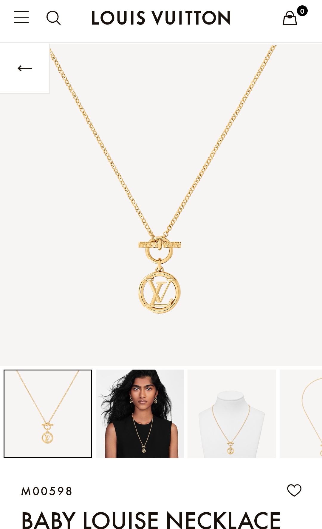 LV necklace