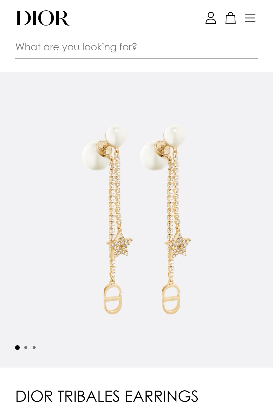 Dior earrings