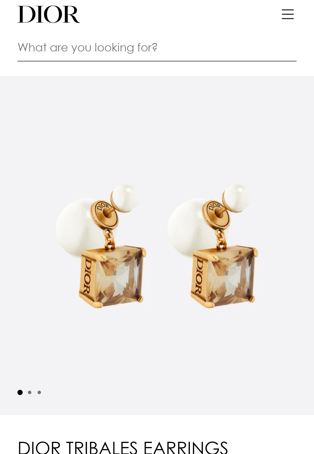 Dior earrings