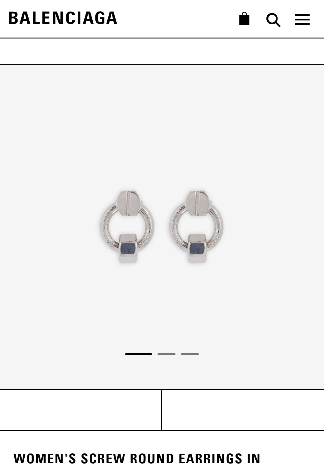 Balenciaga earrings