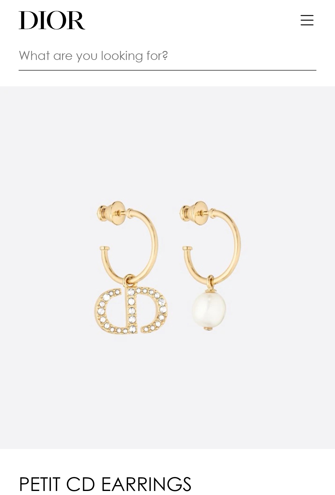 Dior earrings