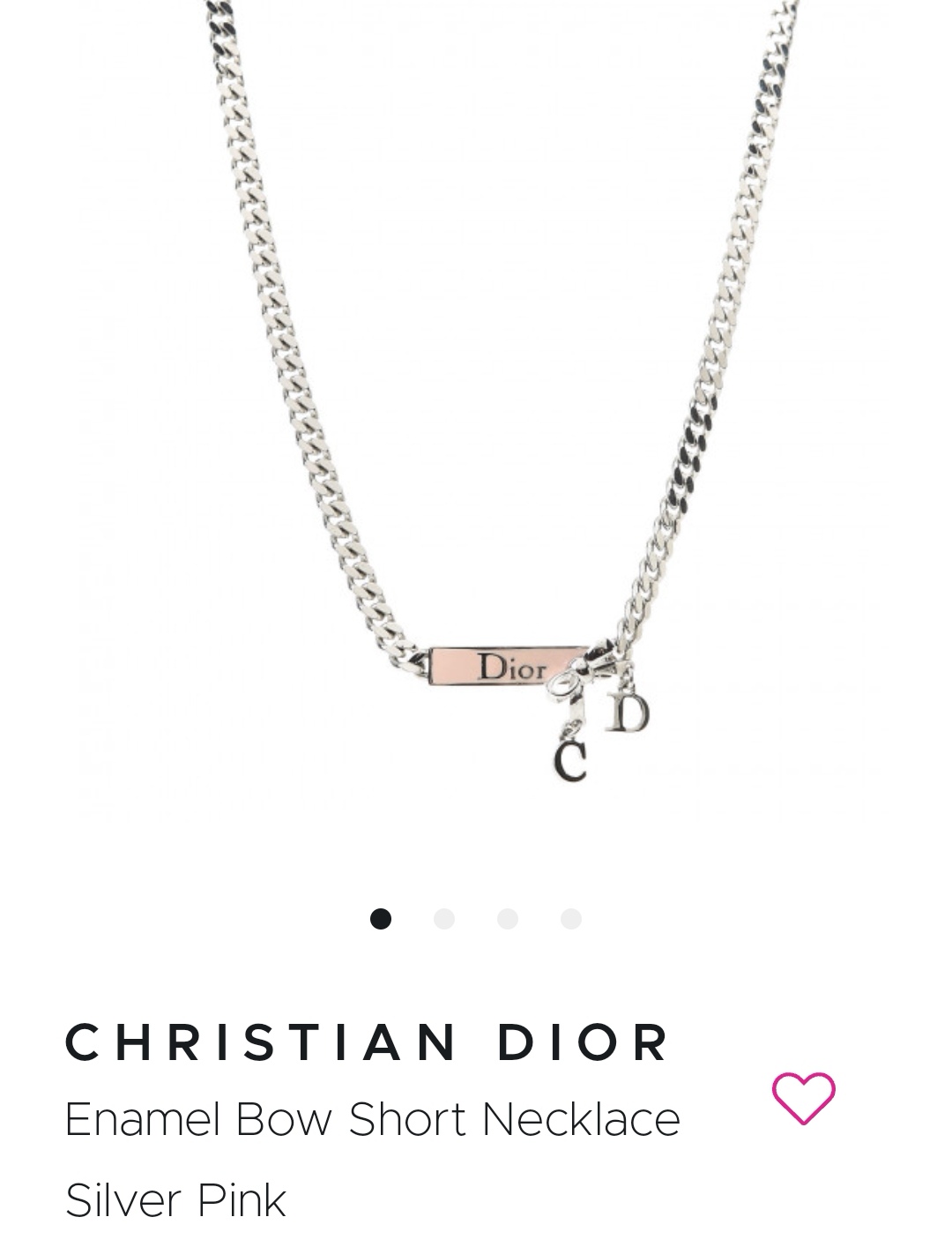 Dior necklace