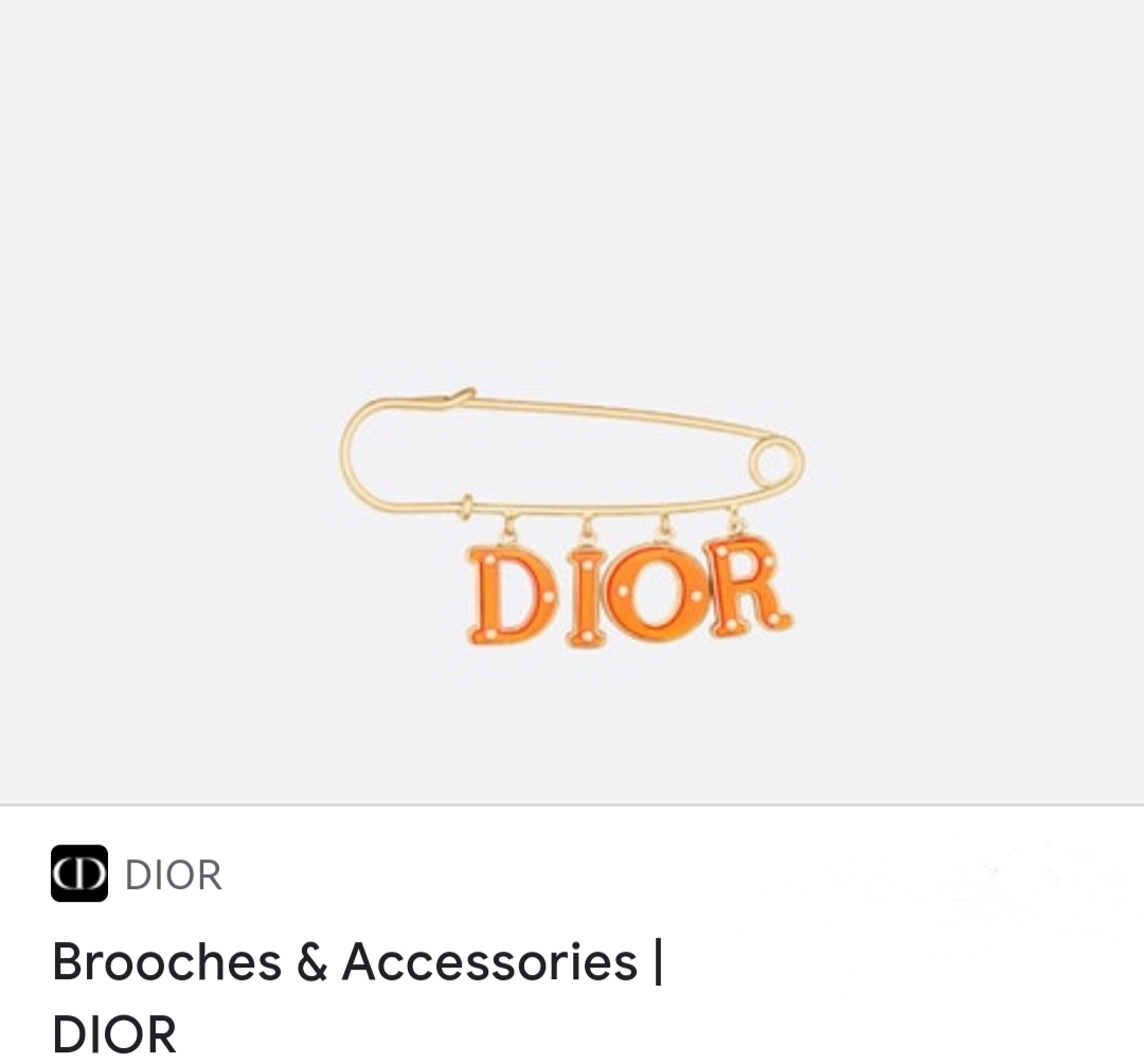 Dior brooch pin