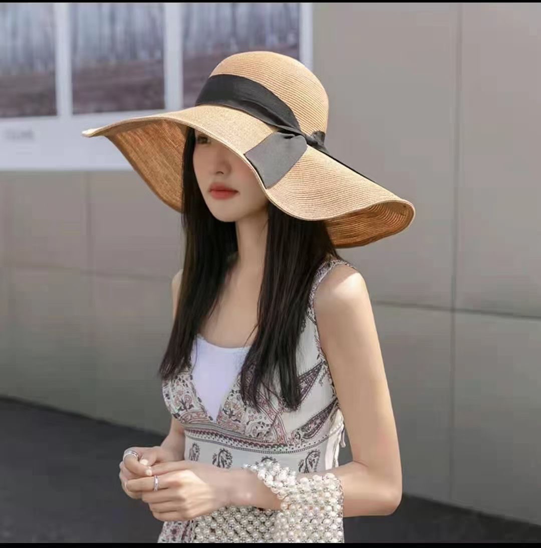 Chanel sun straw hat