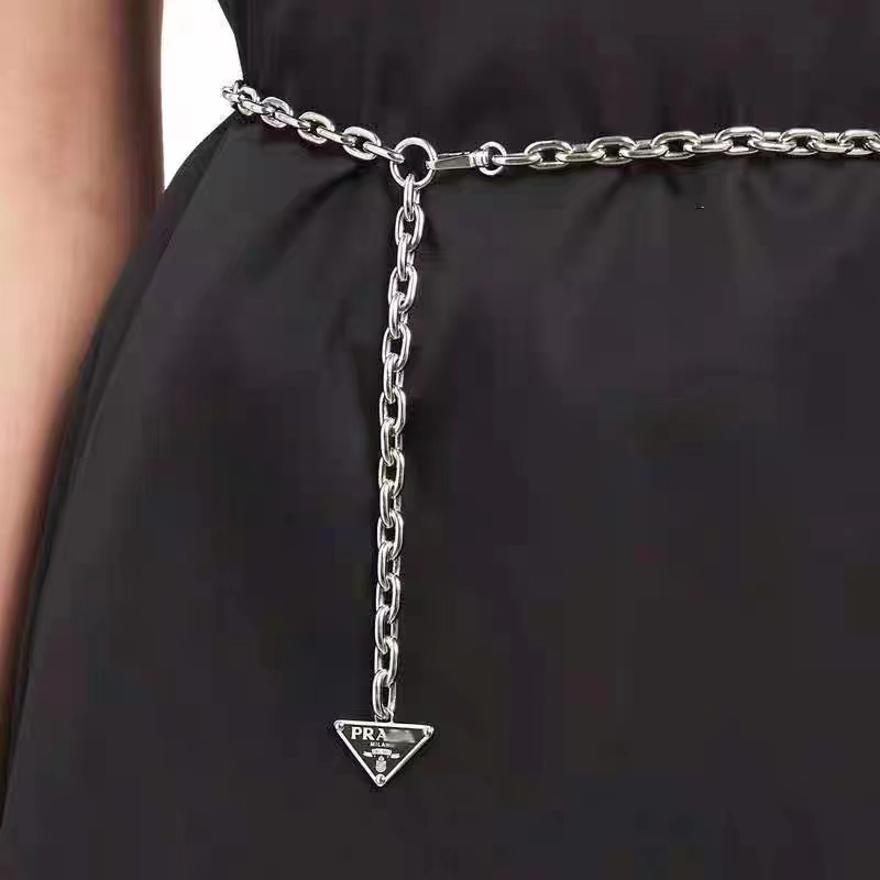Prada necklace waist chain belt chain
