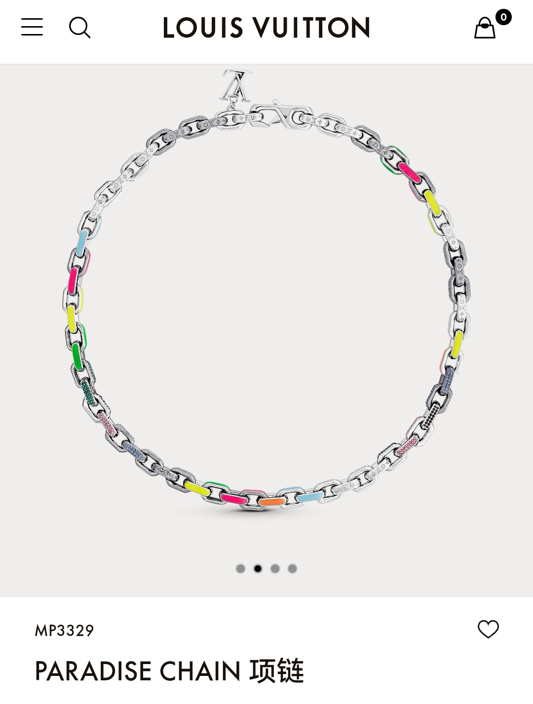 LV necklace bracelet
