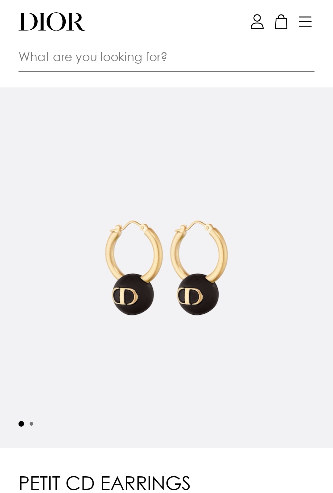 Dior earrings