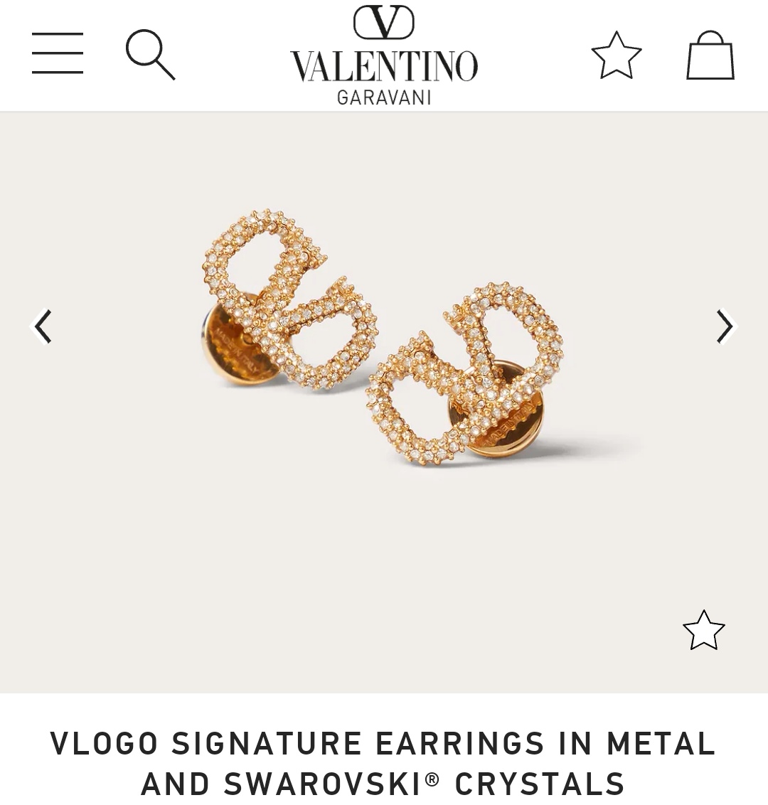 Valentino earrings