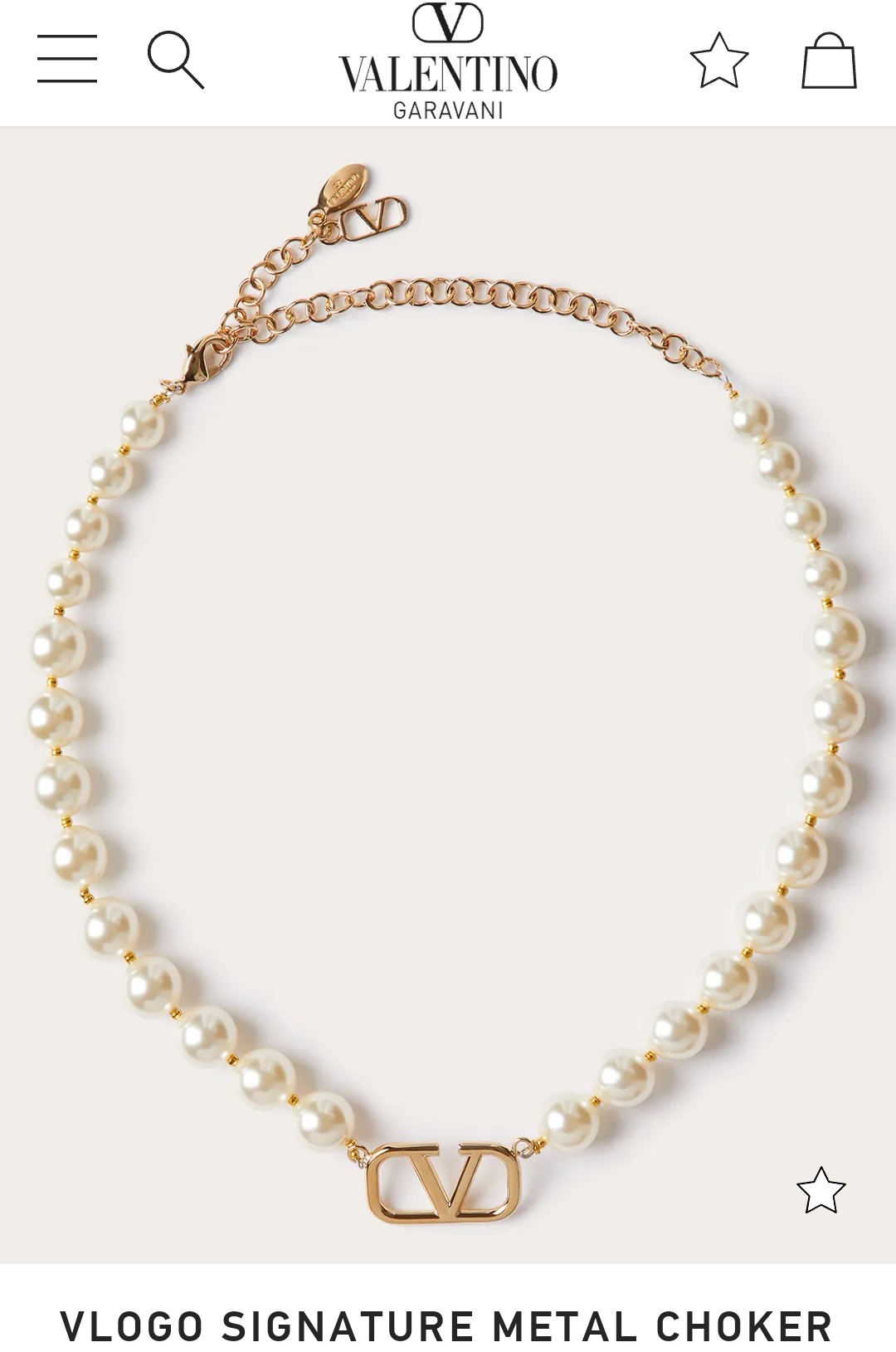 Valentino necklace choker