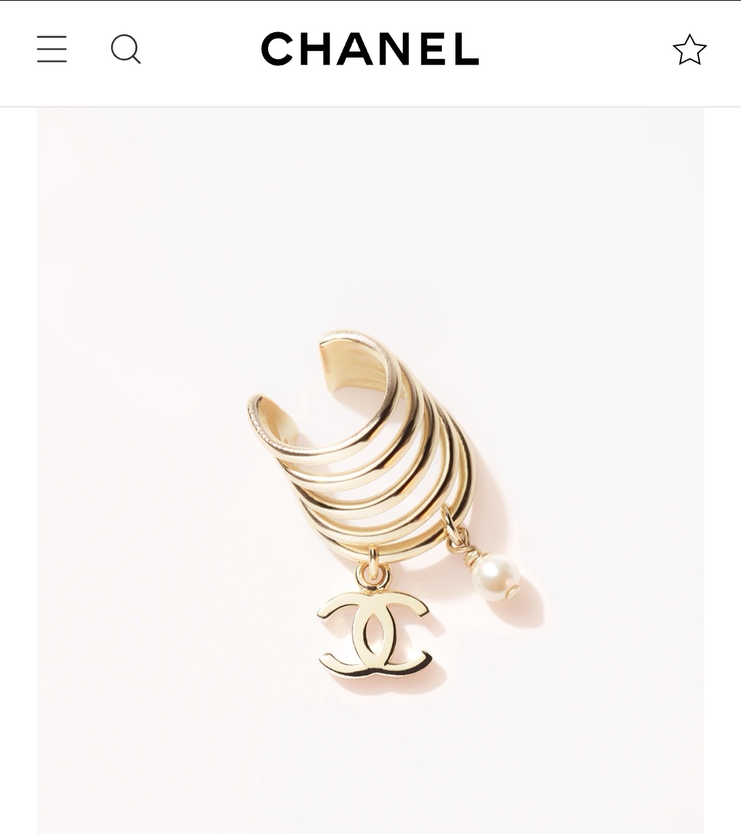 Chanel earrings ear cuff