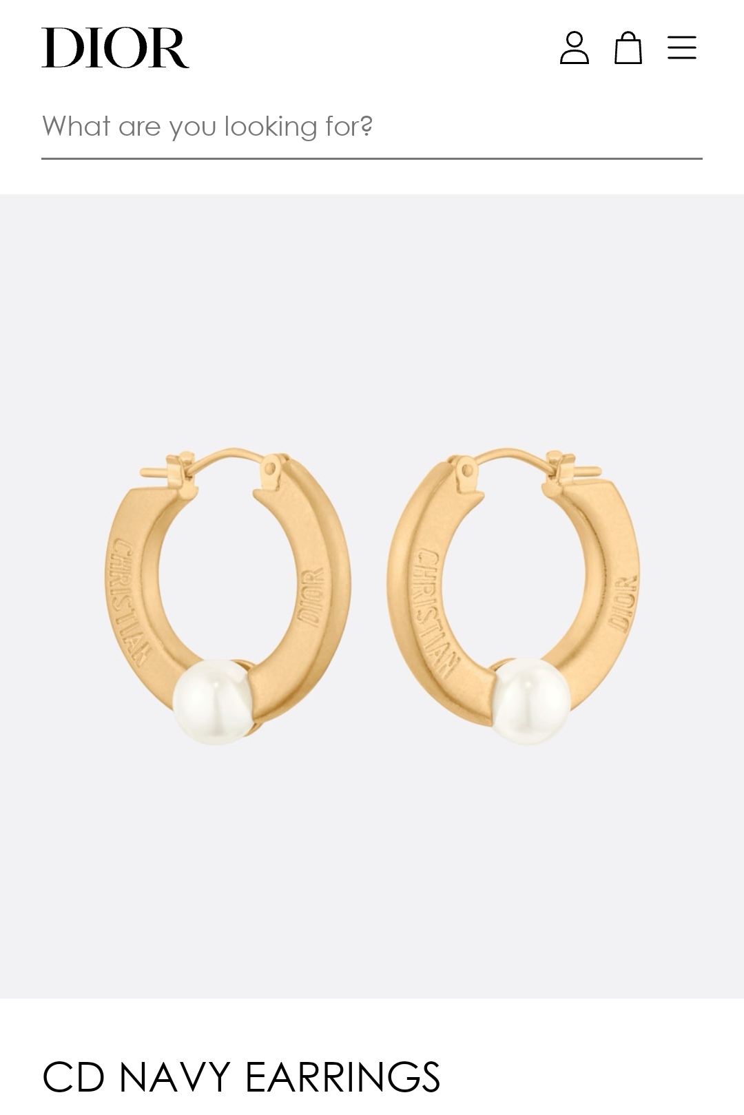 Dior earrings