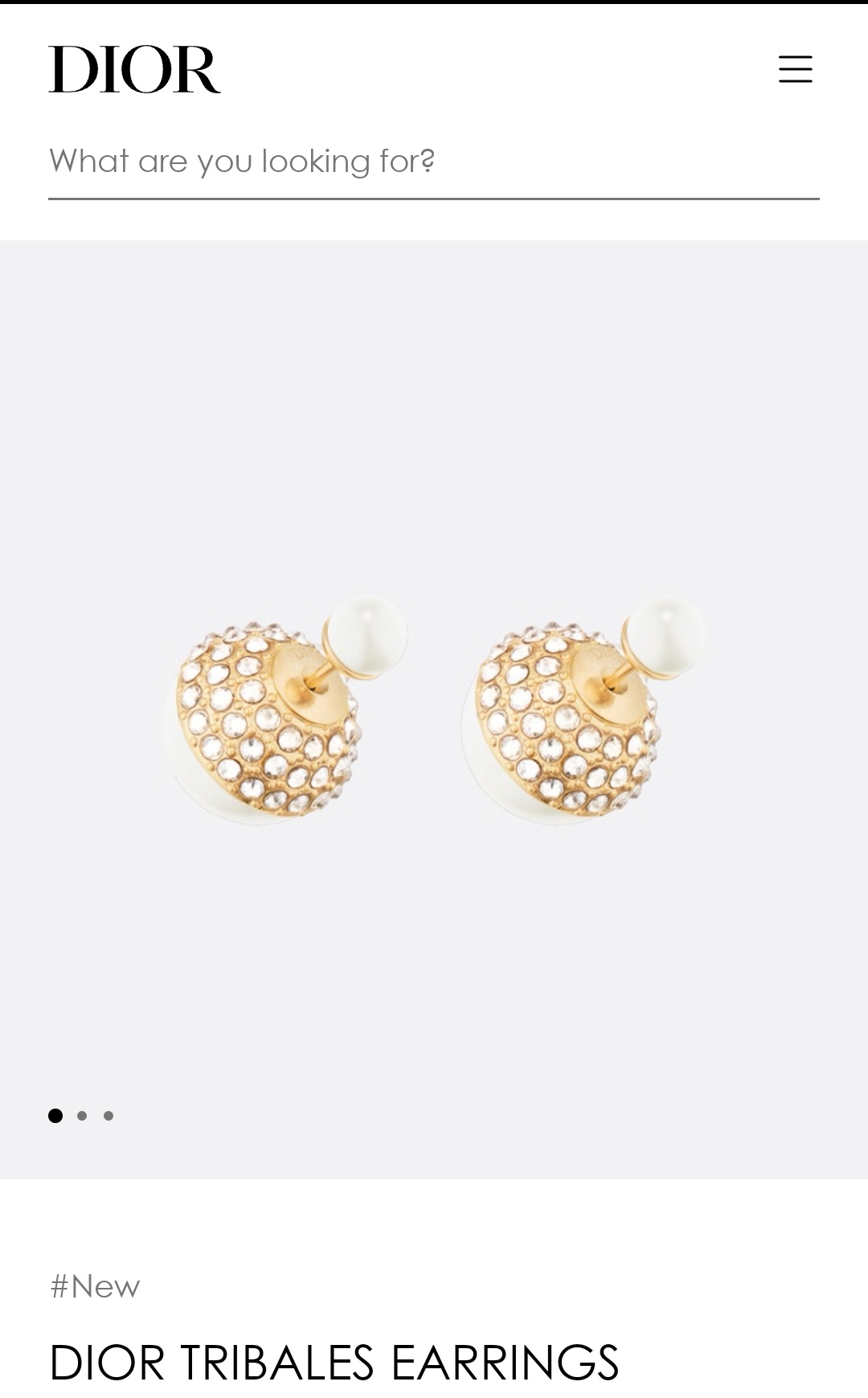 Dior earrings