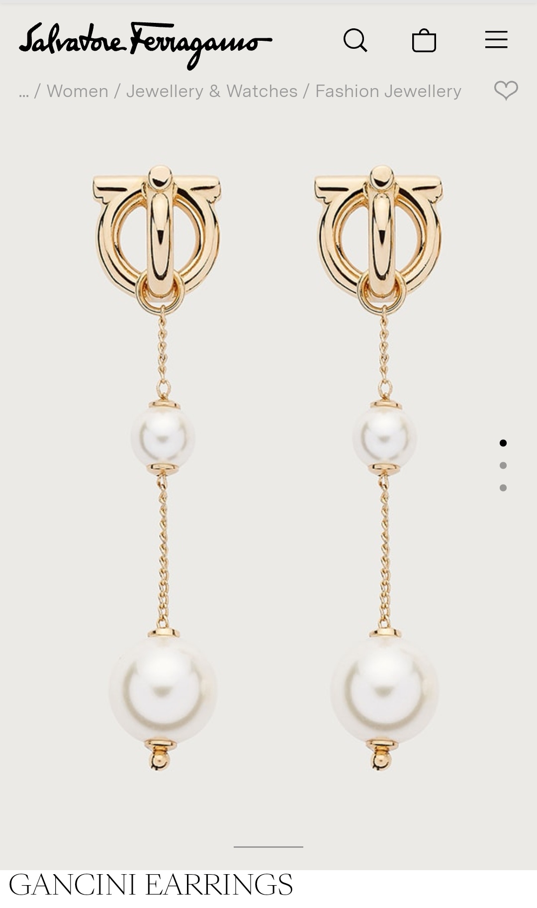 Salvatore Ferragamo earrings