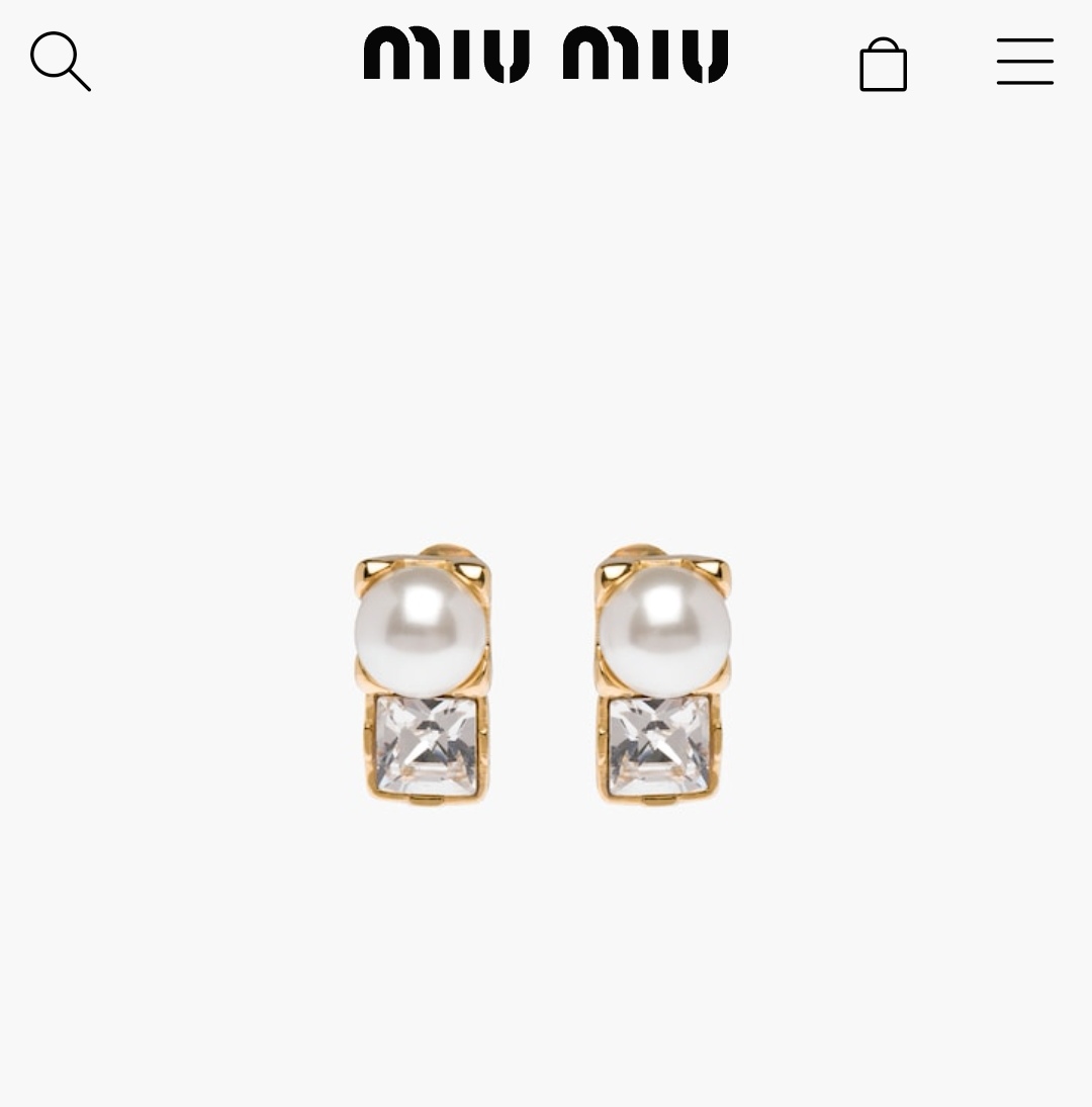 Miu miu earrings