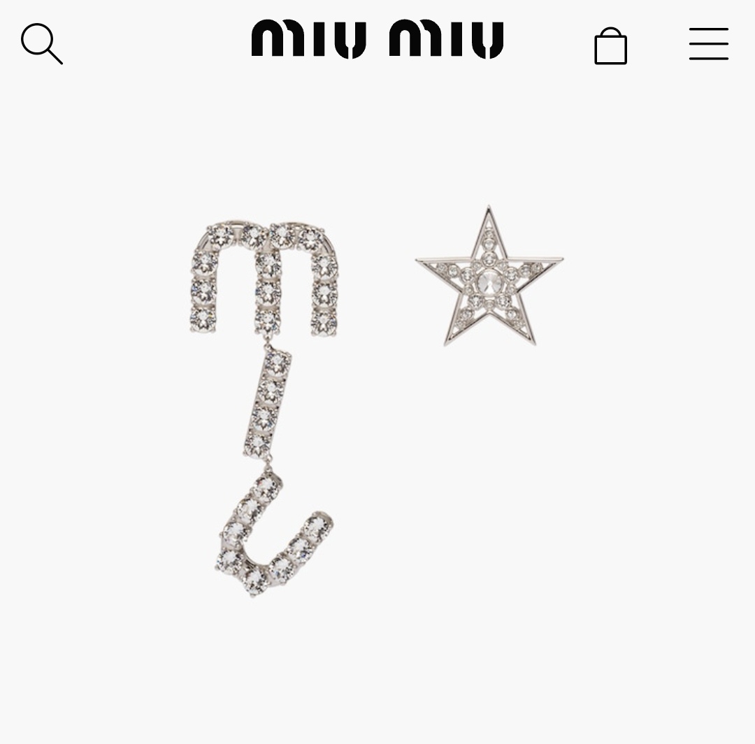 Miu miu earrings