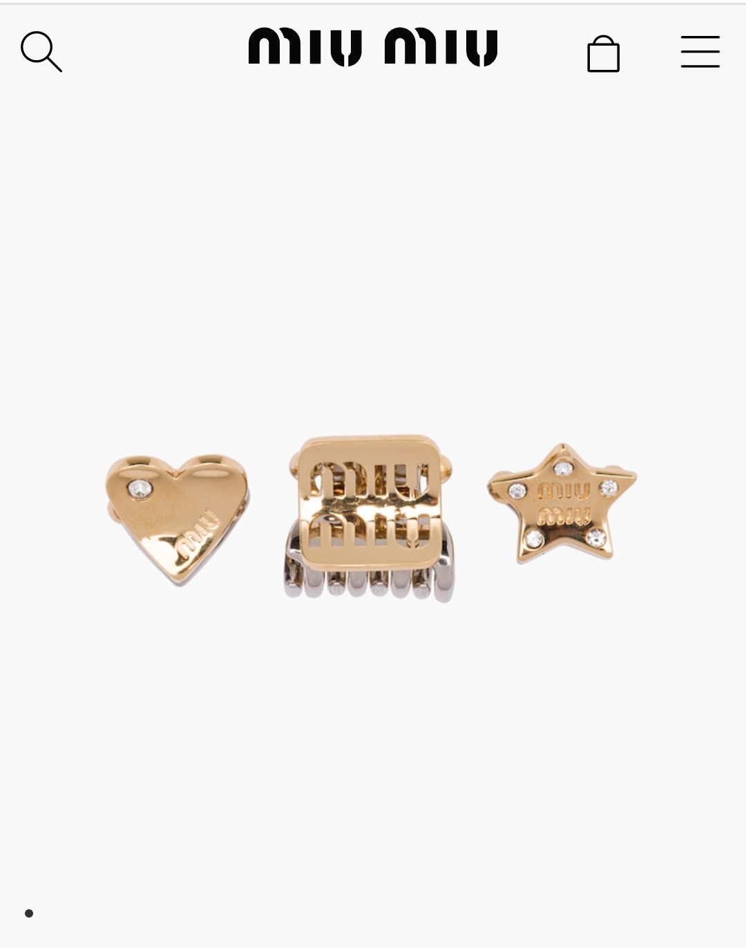 Miu miu hair clip hair claw