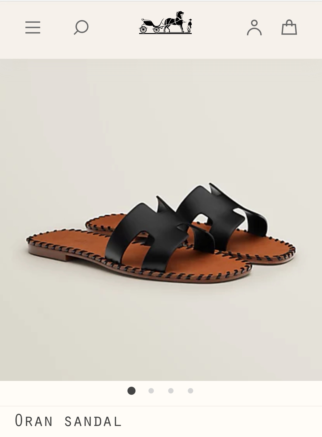 Hermes Oran sandal