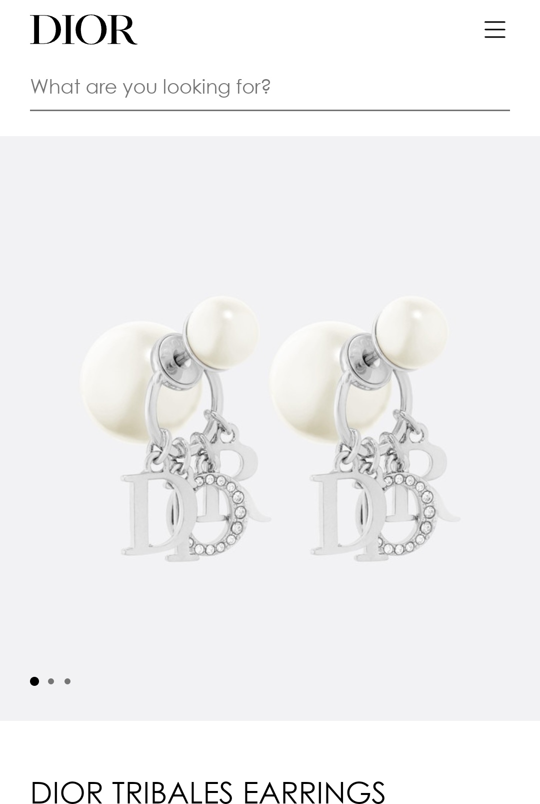 Dior earrings