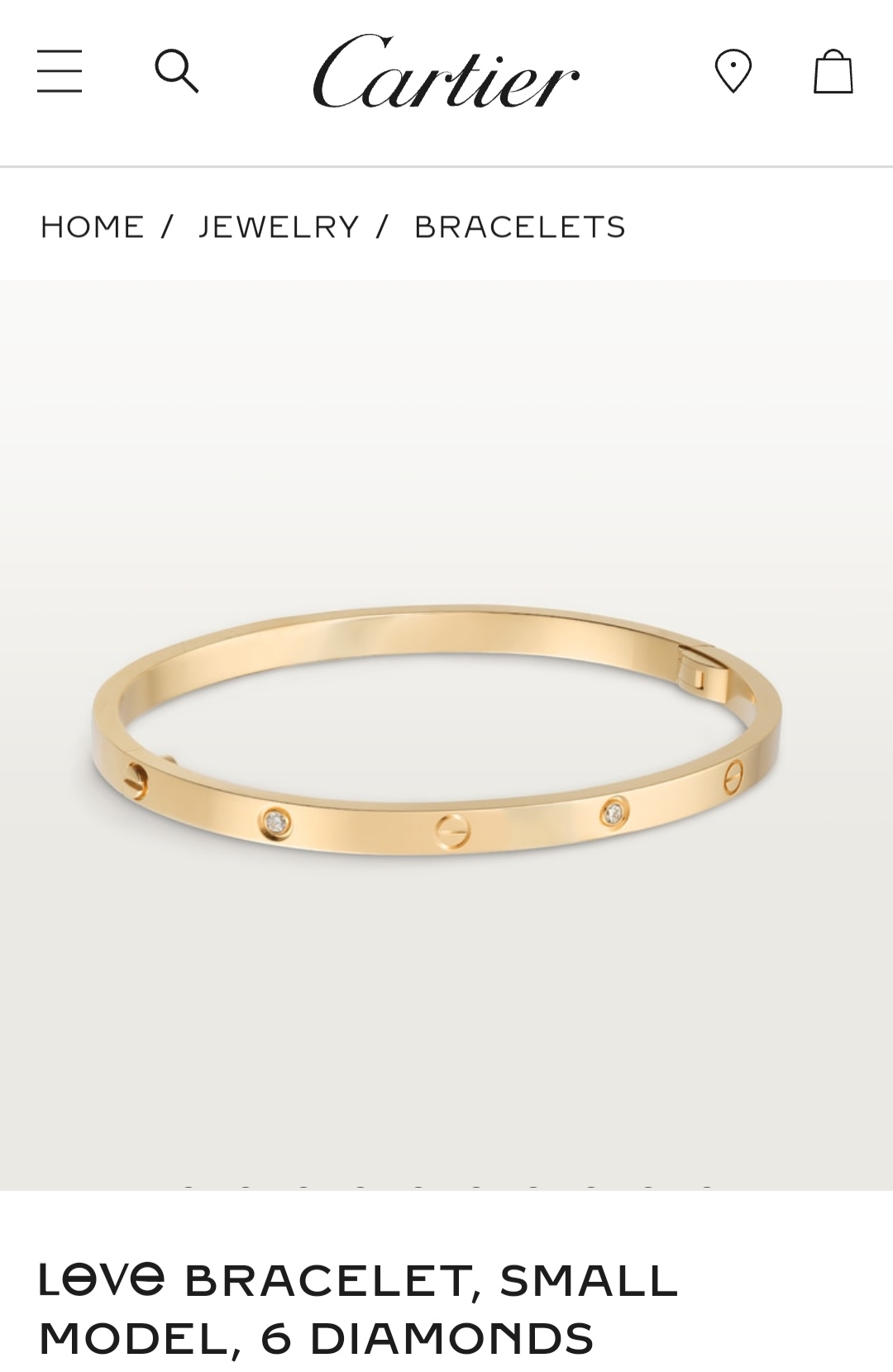 Cartier bangle bracelet