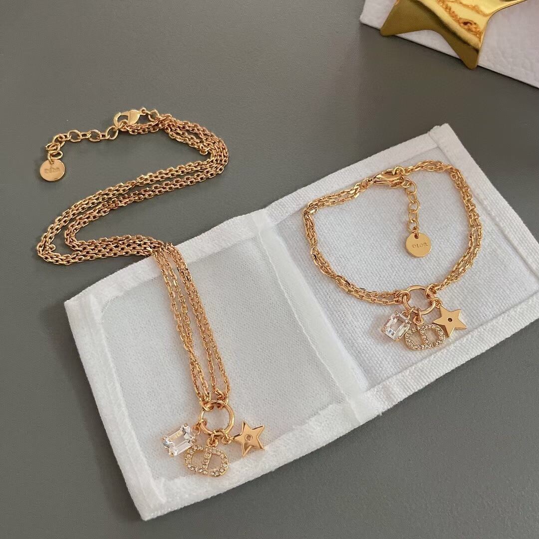 Dior bracelet necklace