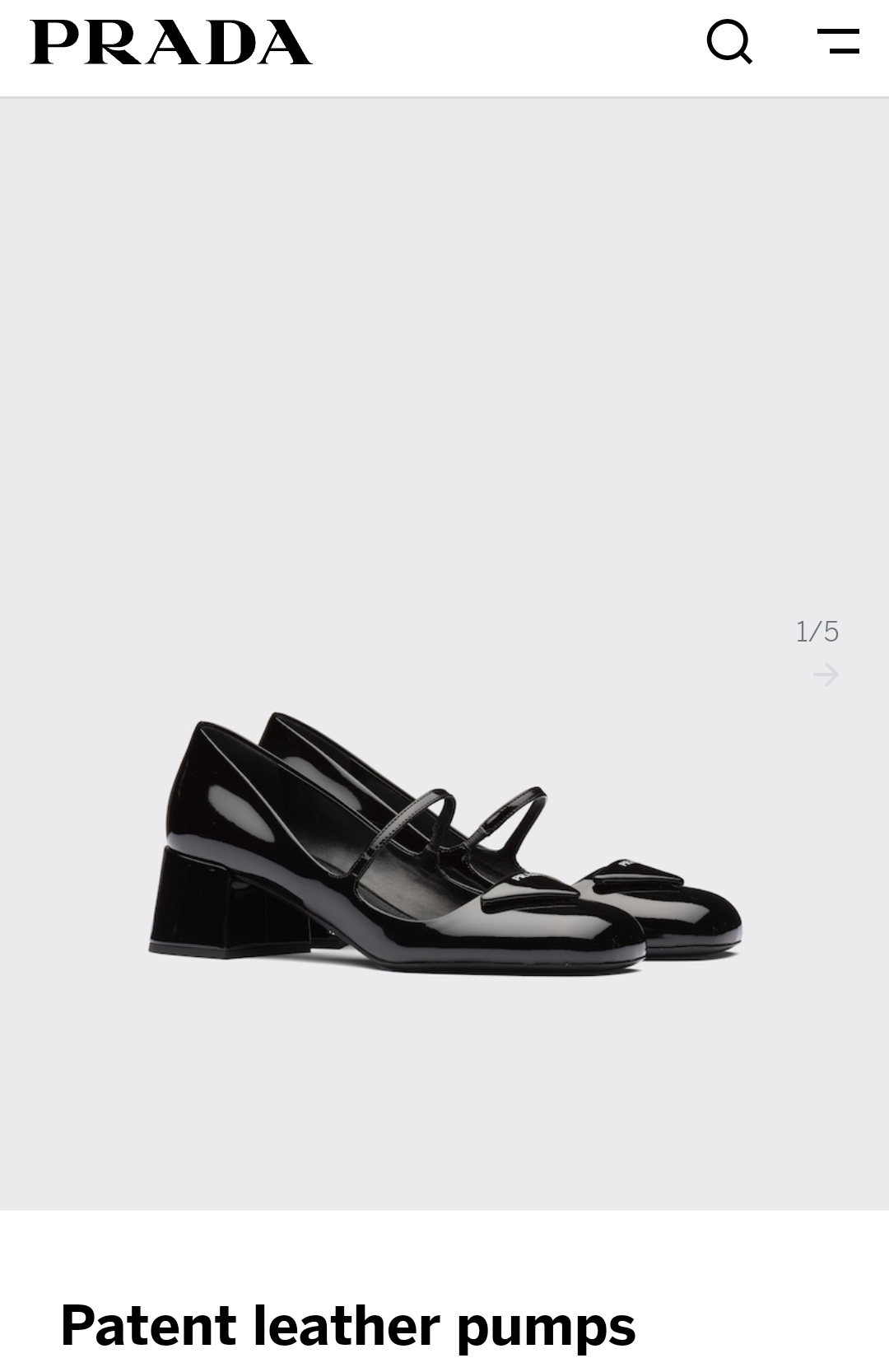 Prada Patent leather pumps heels