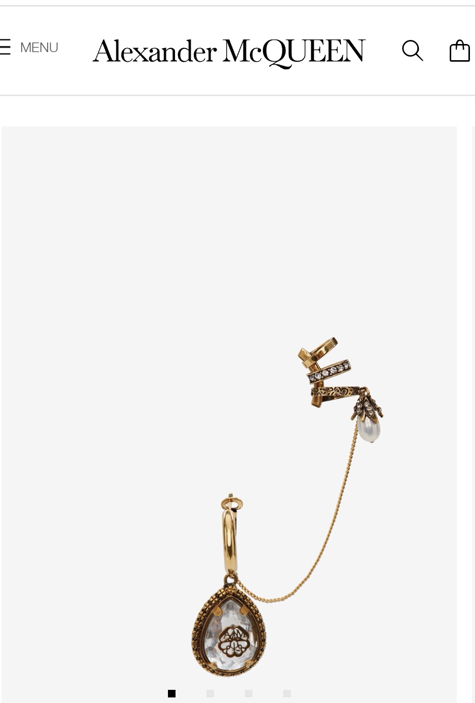 Alexander McQueen ear cuff earrings