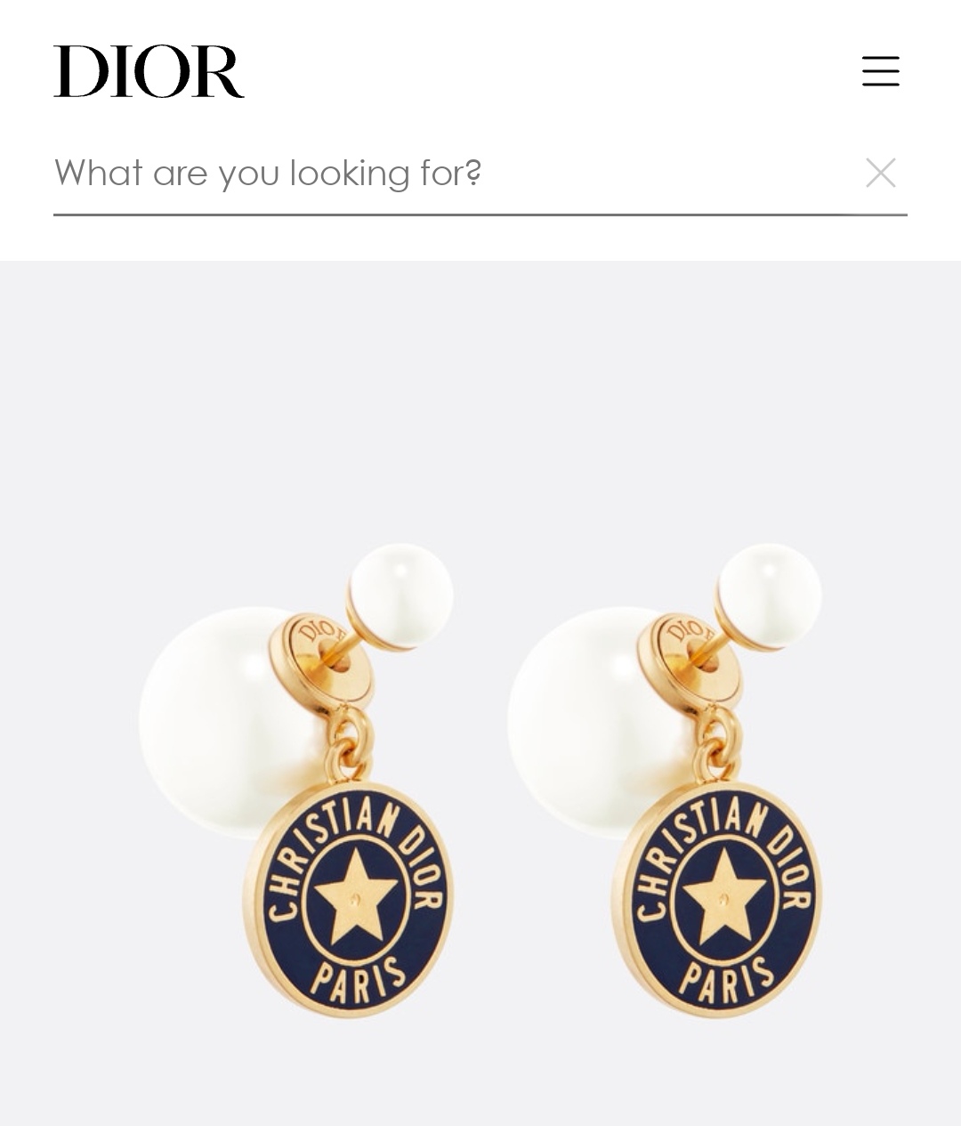 Dior earrings