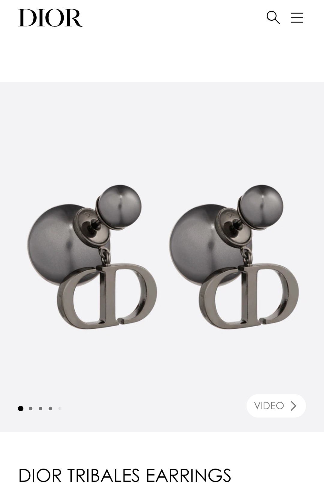 Dior earrings