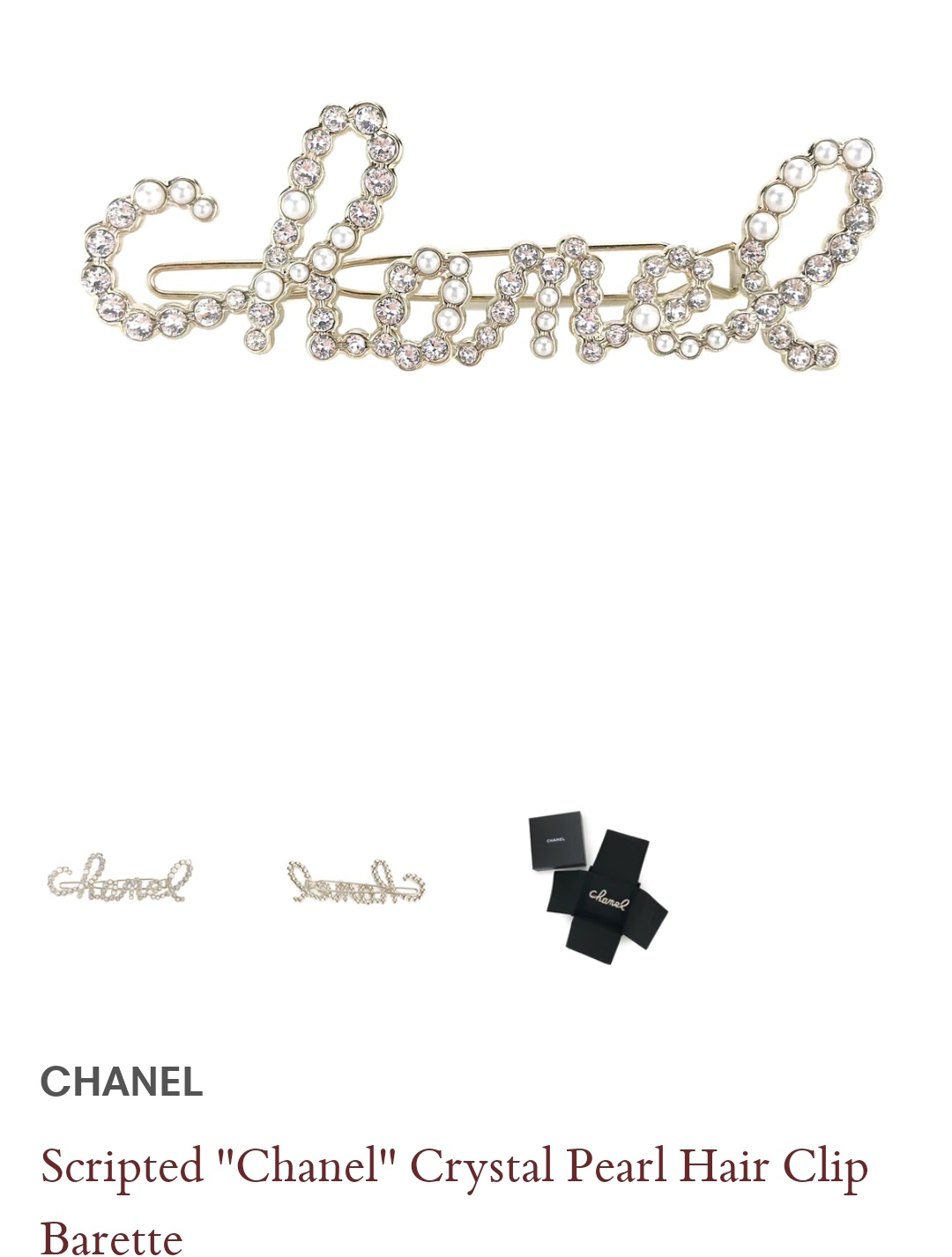 Chanel  Hair pin hair clip