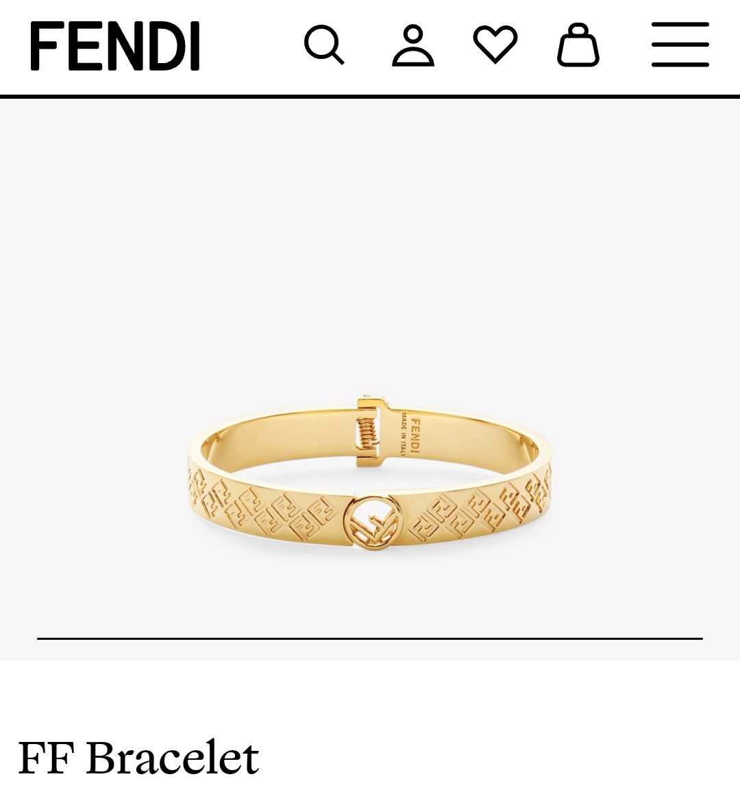 Fendi bracelet bangle