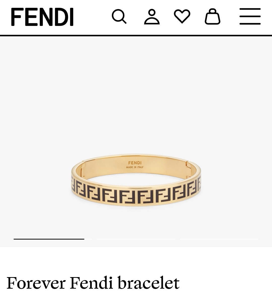 Fendi bracelet bangle