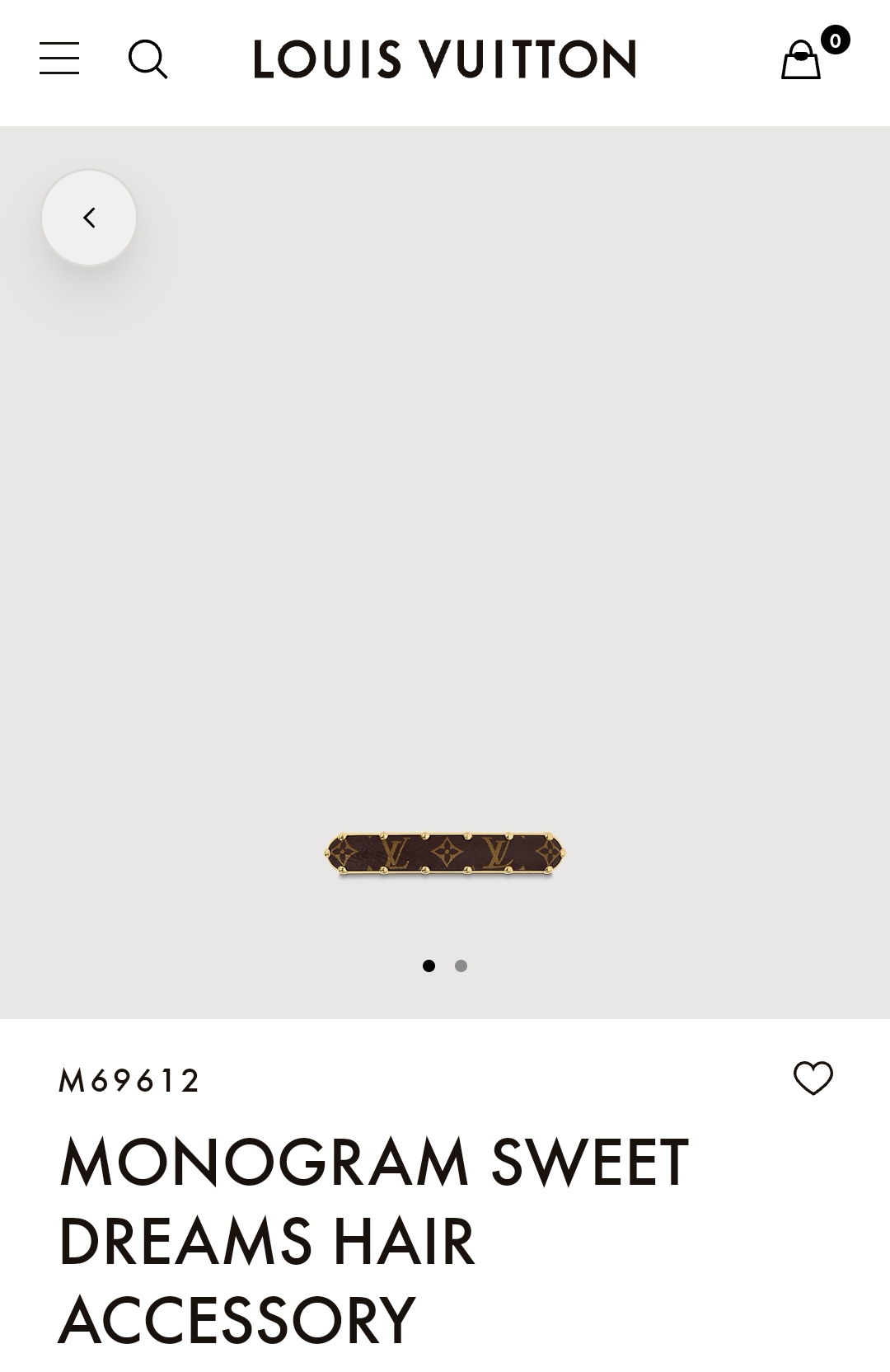 LV hair clip