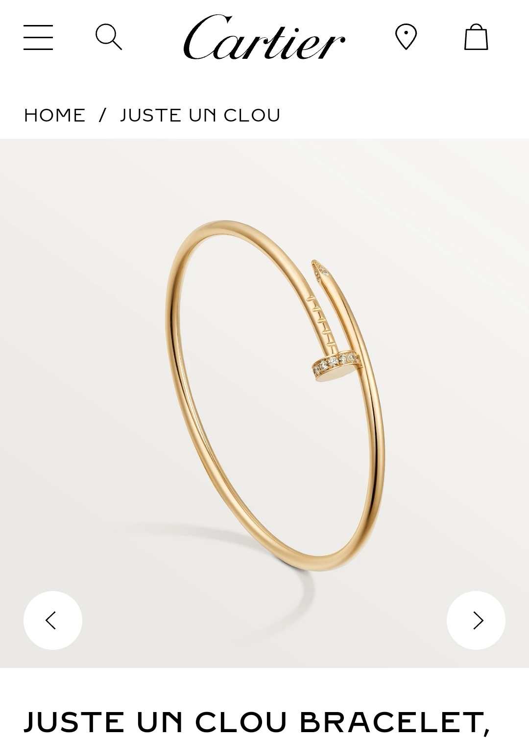 Cartier bracelet bangle