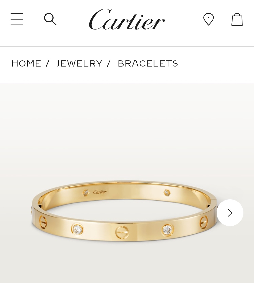 Cartier bracelet bangle