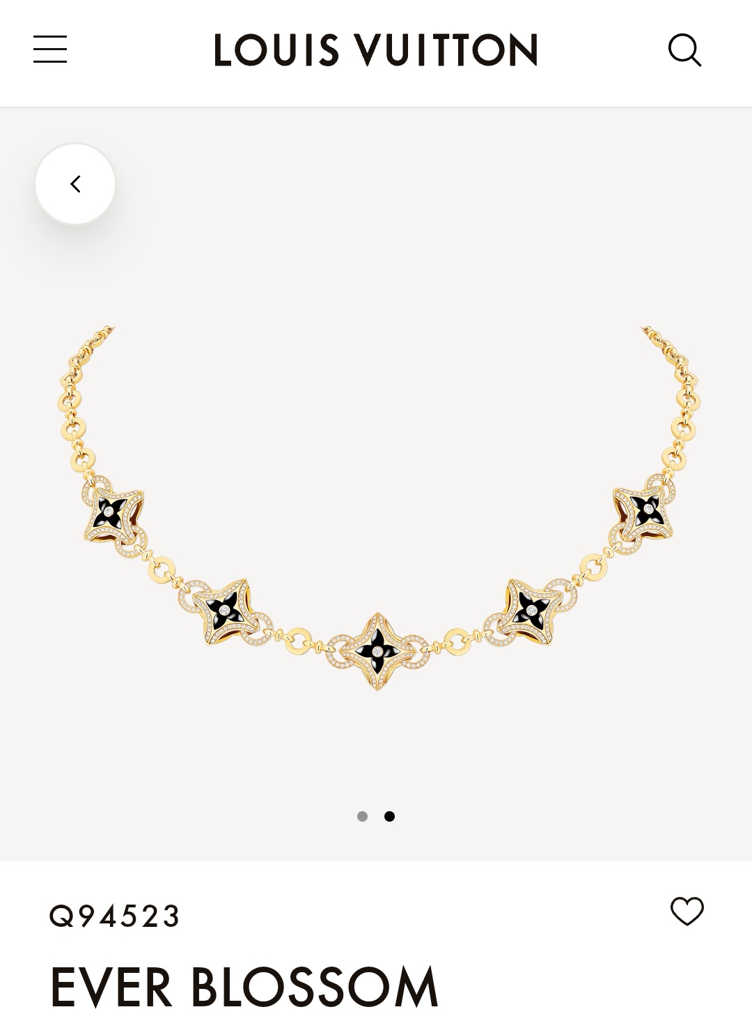 LV necklace