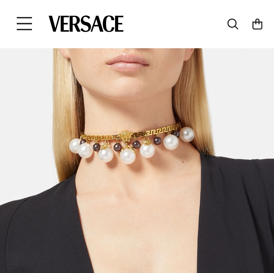 Versace choker necklace