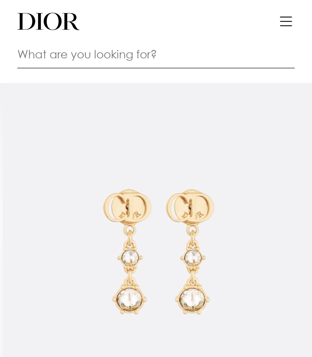 Dior earrings