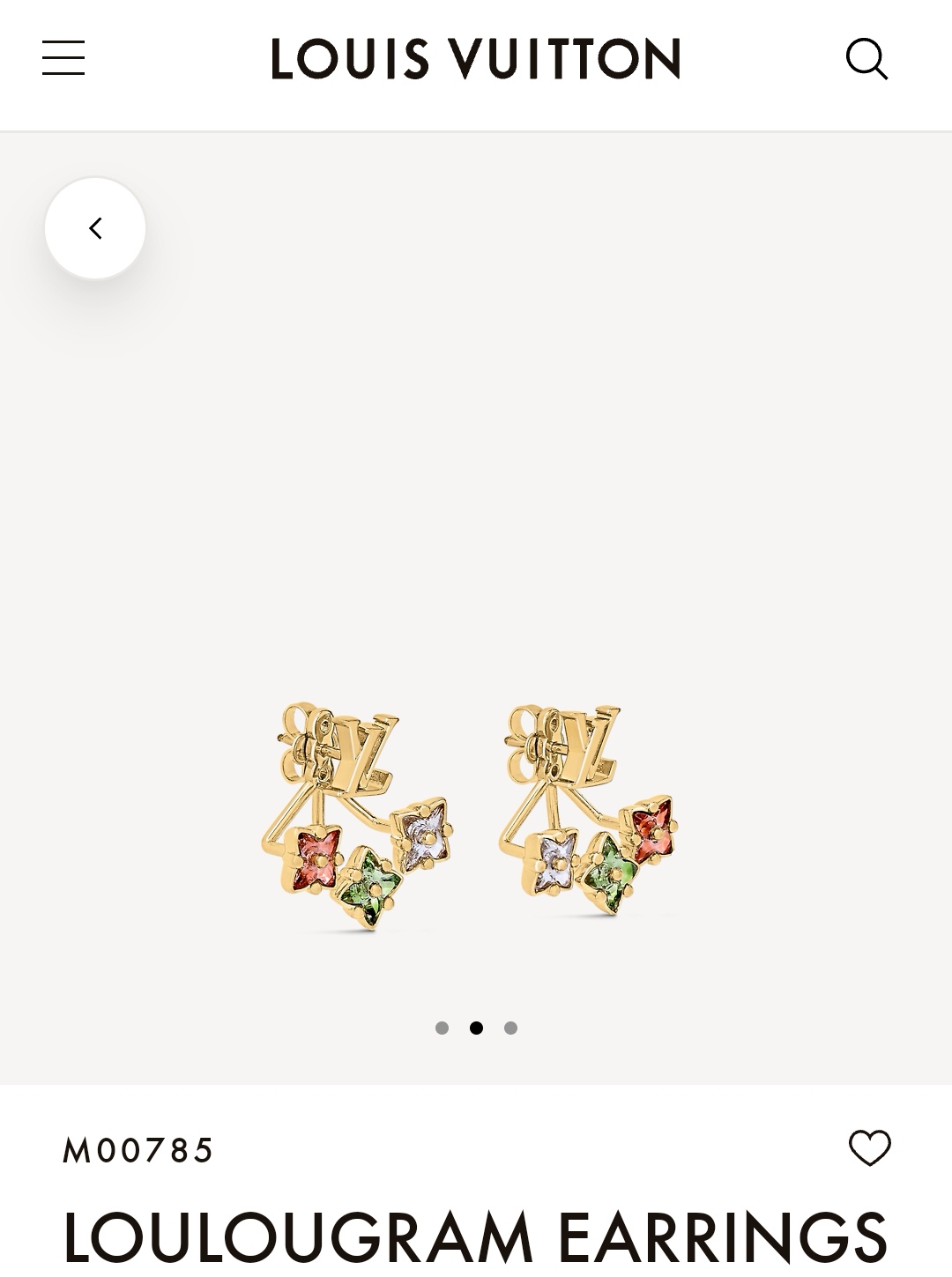 LV earrings
