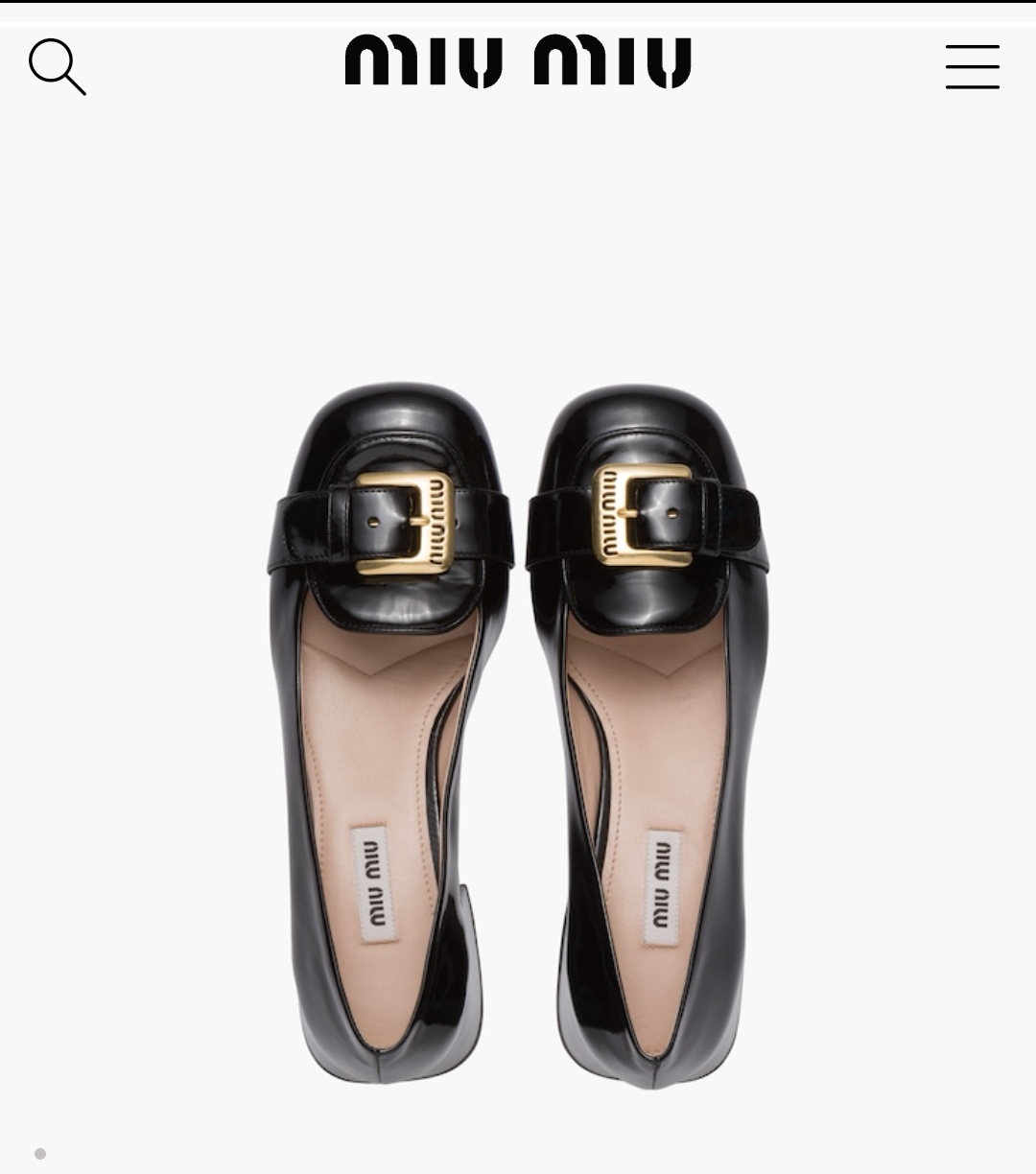 Miu miu Patent leather loafers