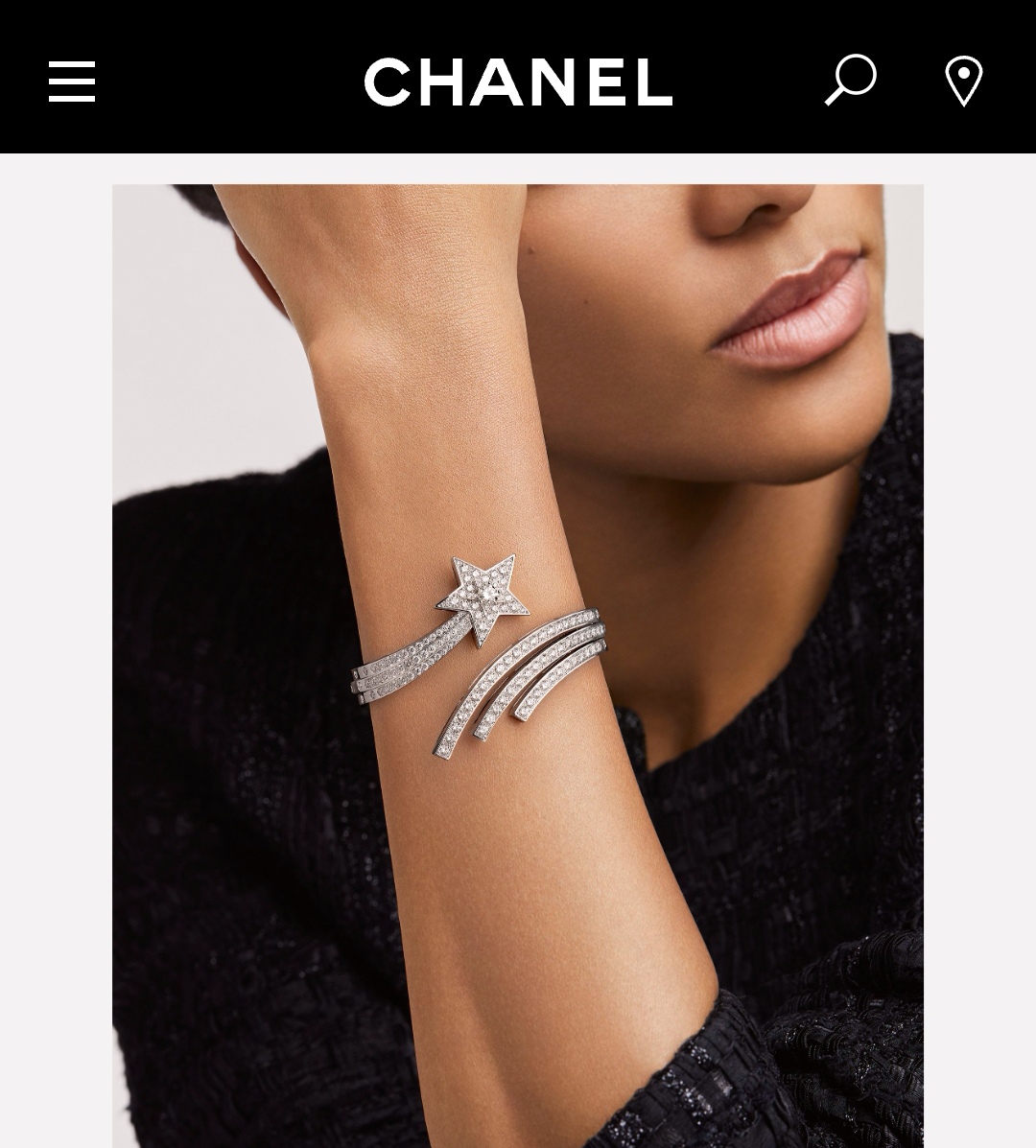 Chanel open bracelet bangle