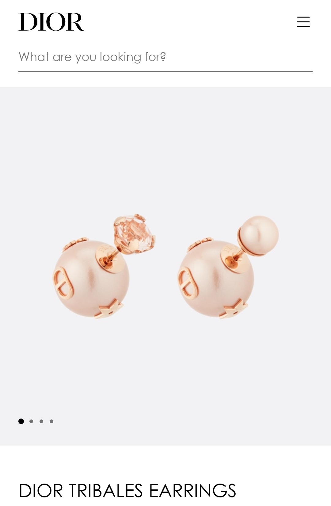 Dior earrings