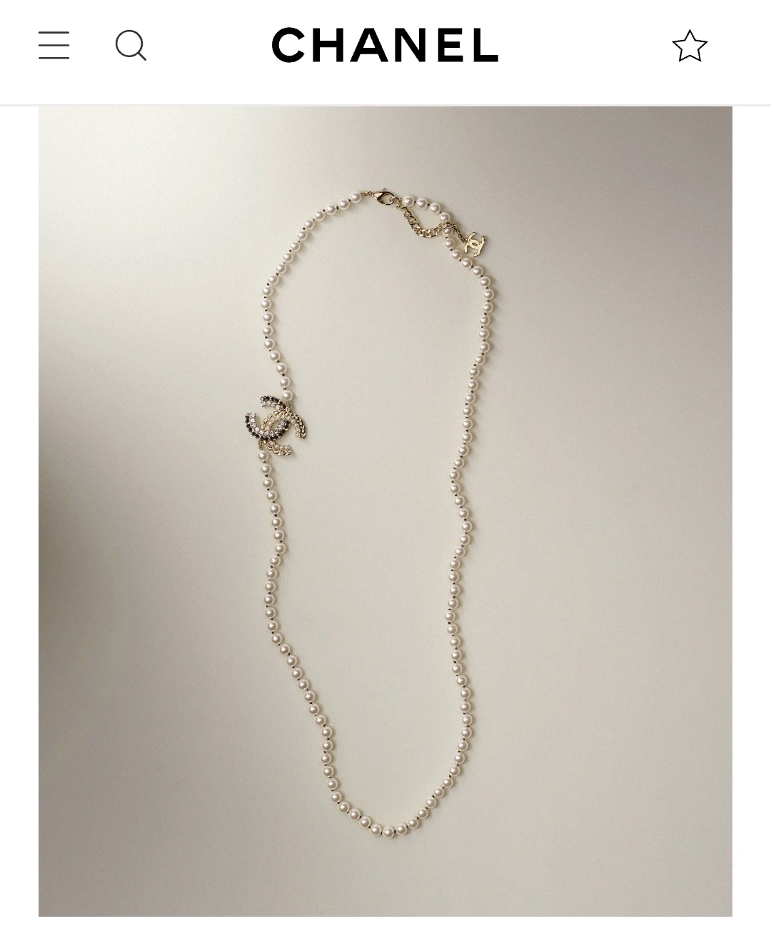 Chanel long necklace