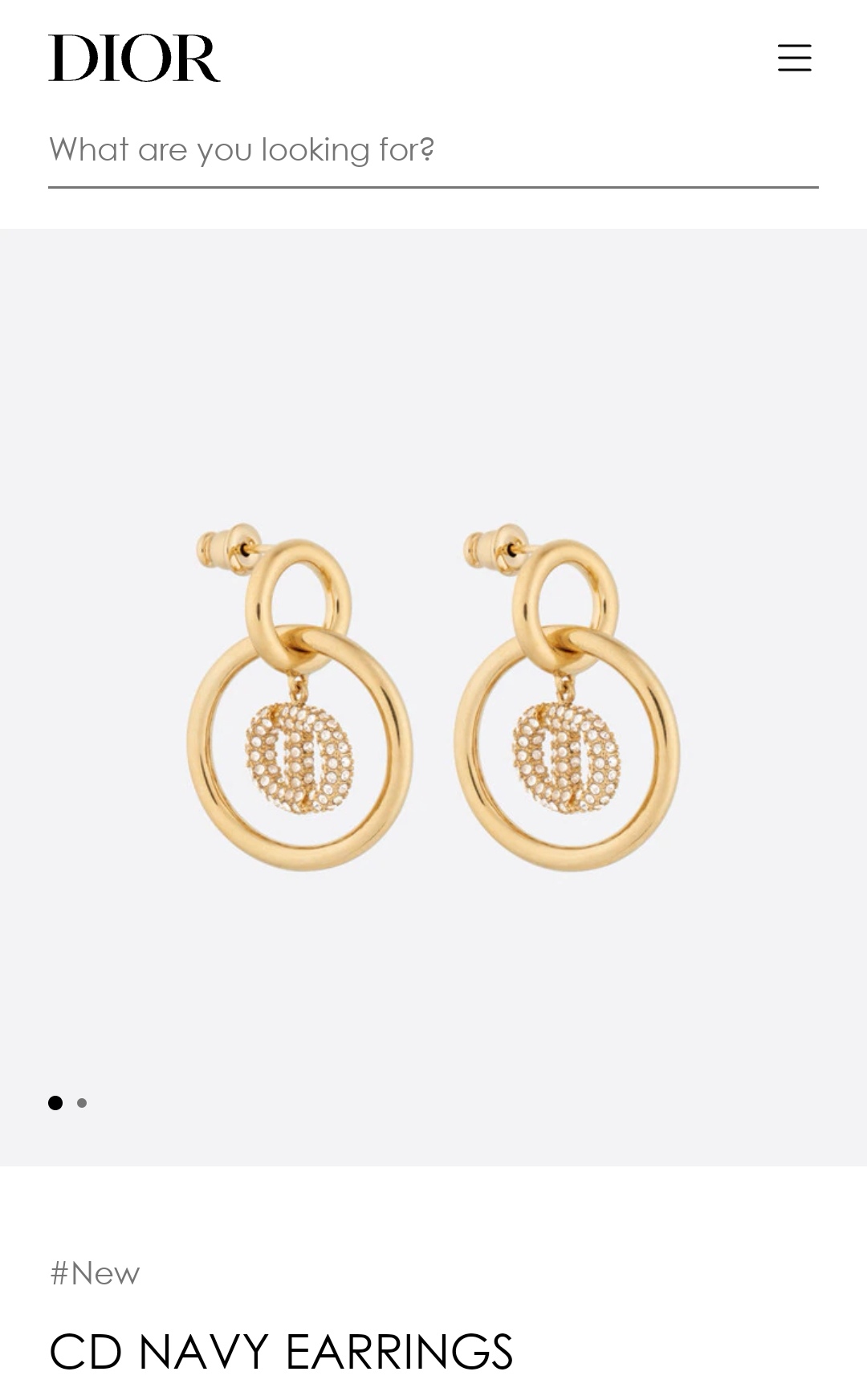 Dior earrings