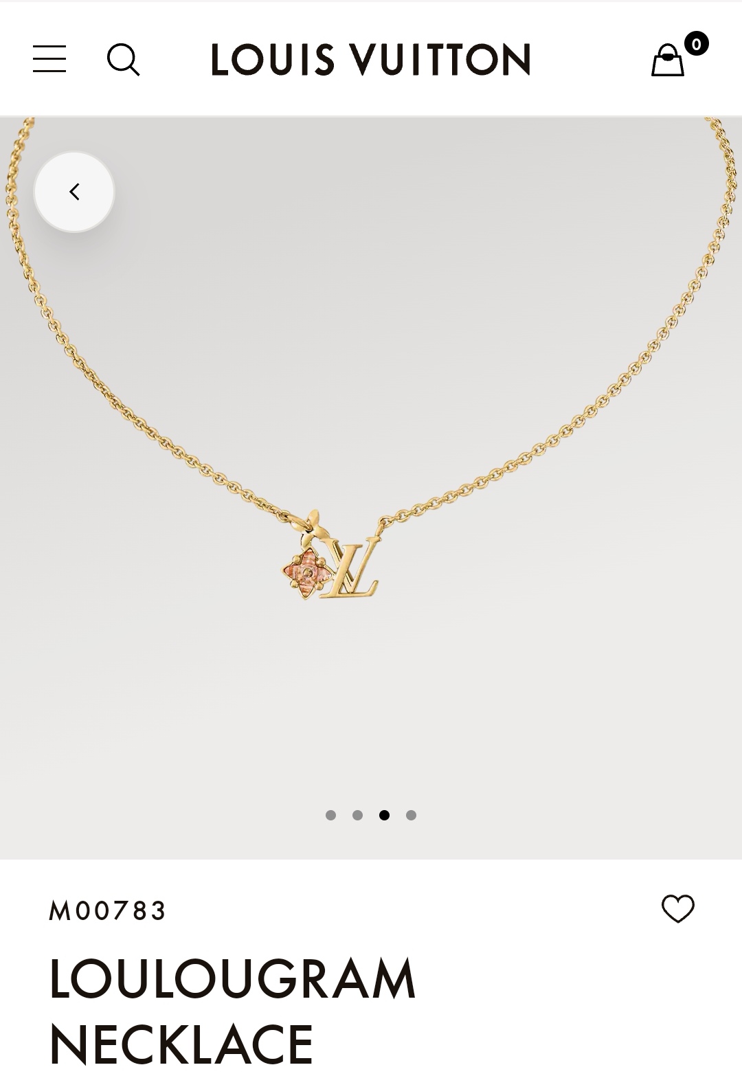 LV necklace