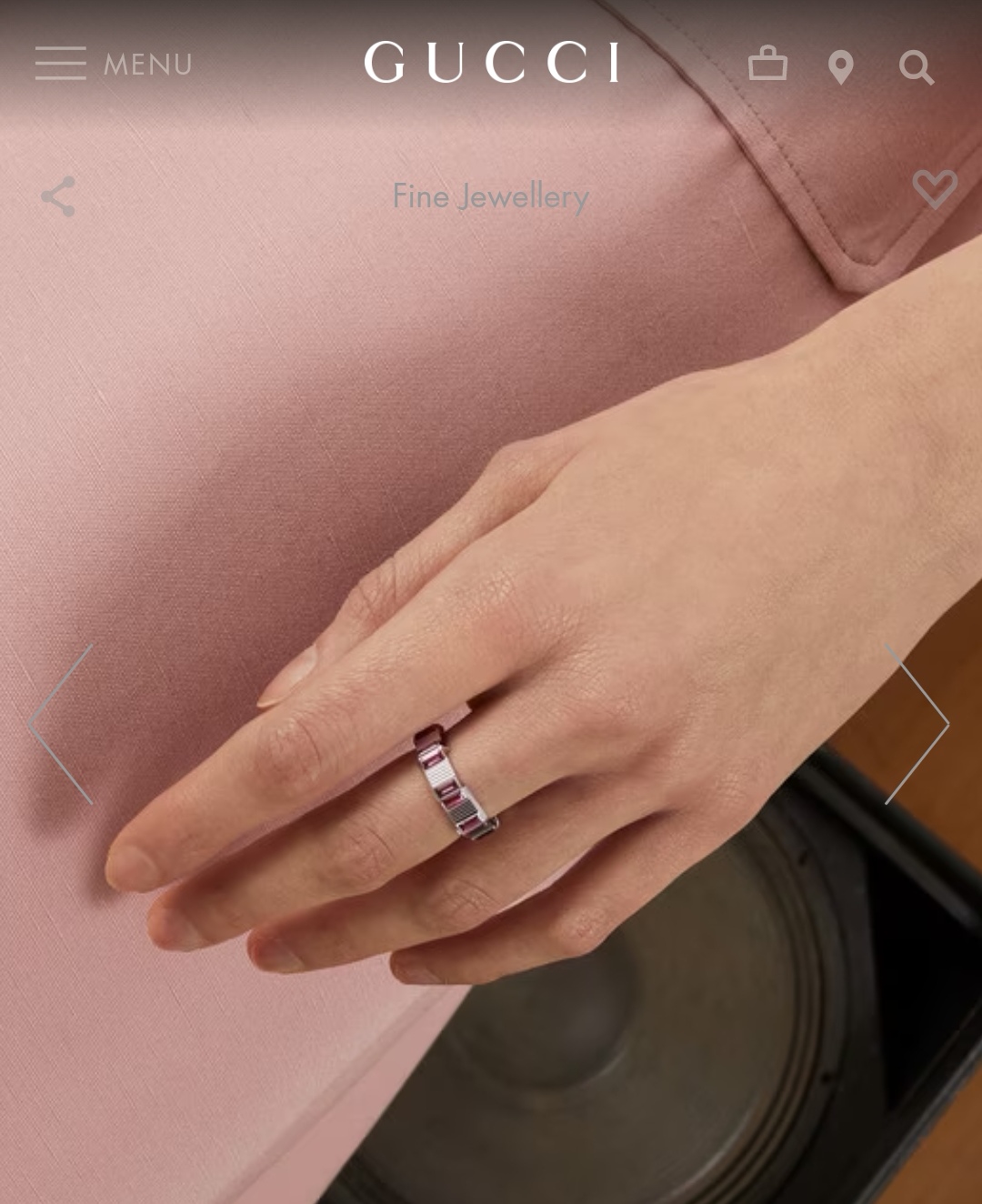 Gucci link to love ring